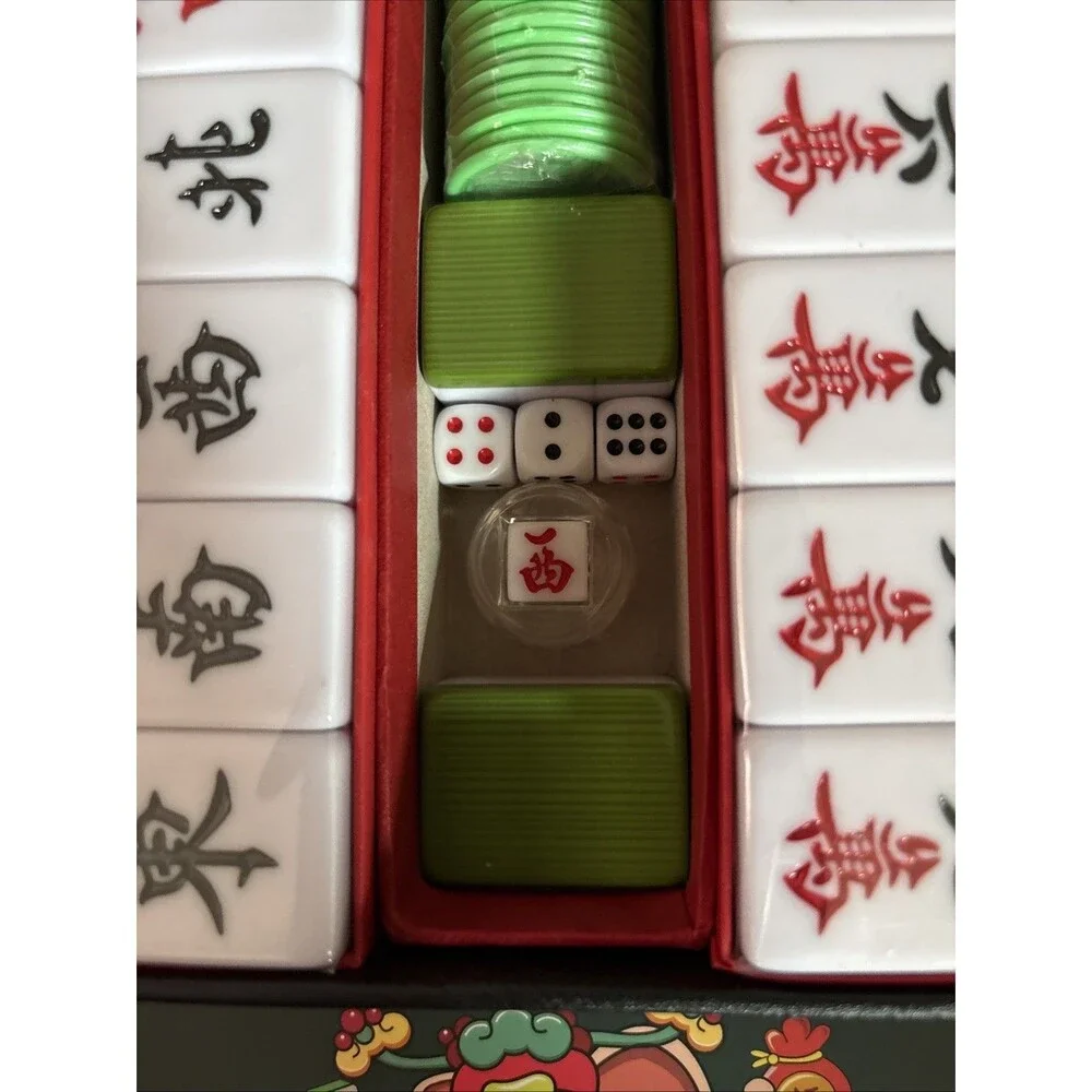 Chinese Mahjong Set X-Large 146 Numbered Melamine 1.5